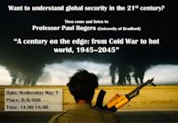 Flyer for Global Security talk 7 May 2014